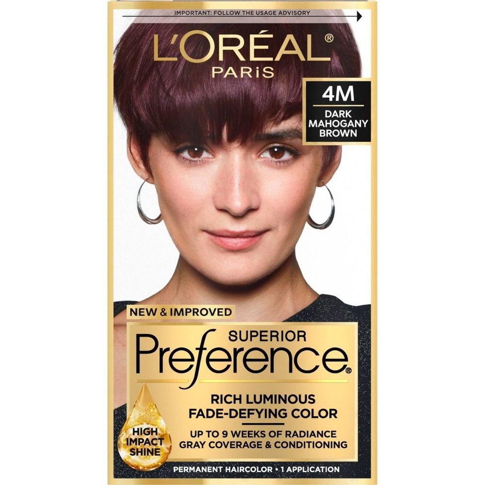 Superior Preference Hair Color, Dark Mahogany Brown